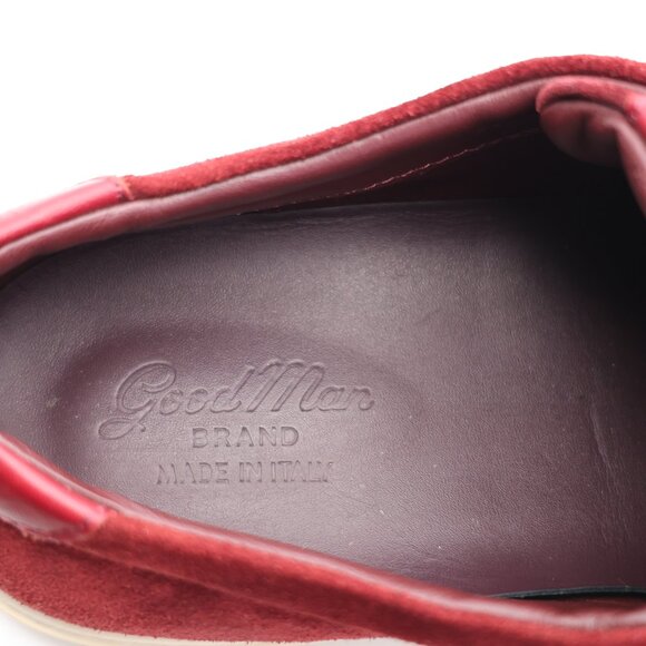 Good Man Brand Edge Men's Size US 10 Low Top Lace Up Sneakers Burgundy Suede - Picture 10 of 10
